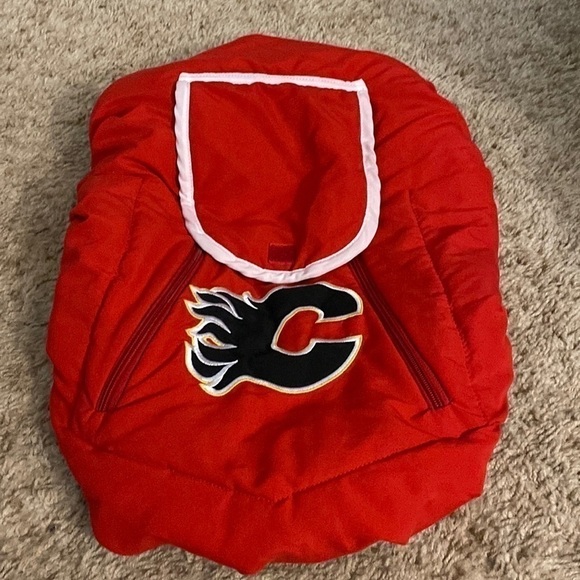 NHL Winter Calgary  Flames Infant Car Seat Cover - Picture 2 of 10